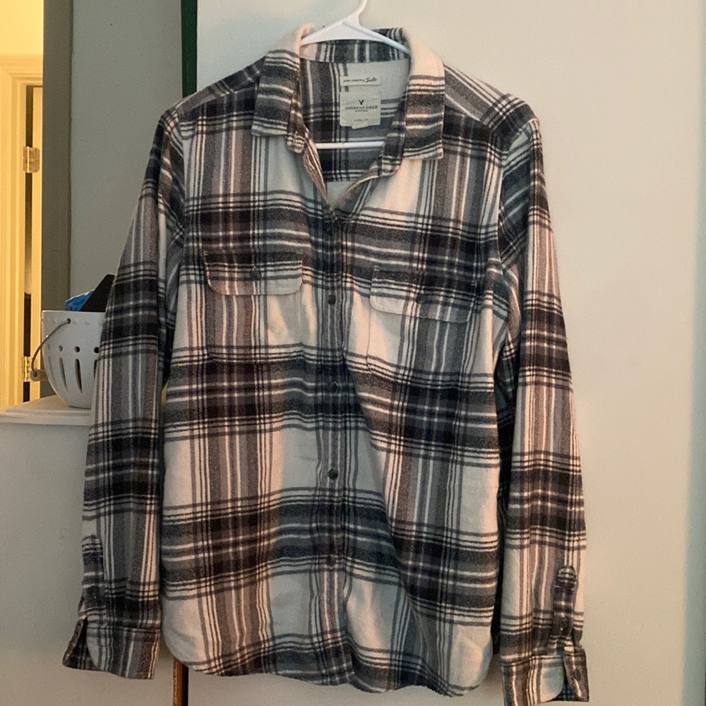 White and Black Super Soft Flannel